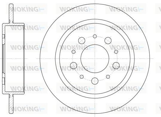 Woking D6238.00 - Bremžu diski ps1.lv