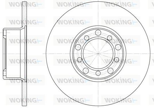 Woking D6272.00 - Bremžu diski ps1.lv