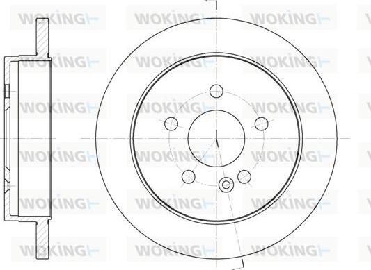 Woking D6799.00 - Bremžu diski ps1.lv