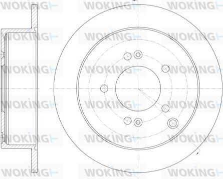 Woking D6756.00 - Bremžu diski ps1.lv