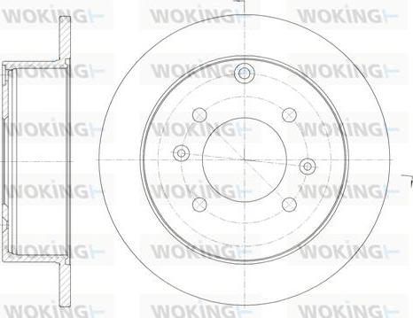 Woking D6757.00 - Bremžu diski ps1.lv