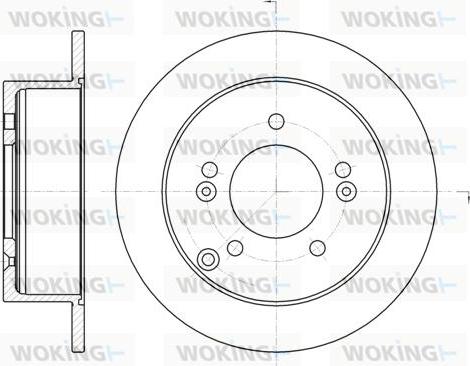 Woking D6766.00 - Bremžu diski ps1.lv