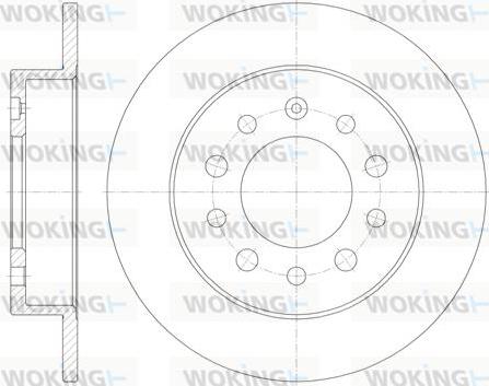 Woking D6762.00 - Bremžu diski ps1.lv