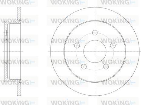 Woking D6719.00 - Bremžu diski ps1.lv