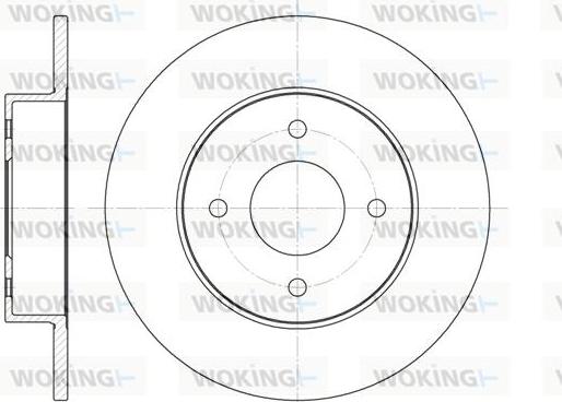 Woking D6788.00 - Bremžu diski ps1.lv