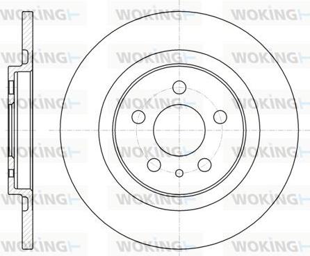 Woking D6736.00 - Bremžu diski ps1.lv