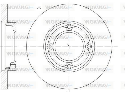 Woking D6770.00 - Bremžu diski ps1.lv