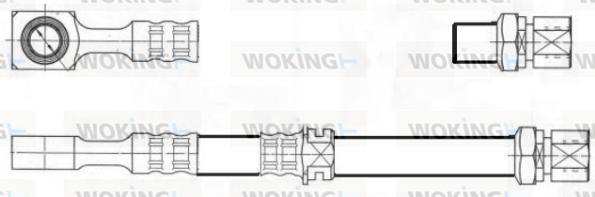 Woking G1900.50 - Bremžu šļūtene ps1.lv