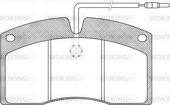 Woking JSA 4053.40 - Bremžu uzliku kompl., Disku bremzes ps1.lv