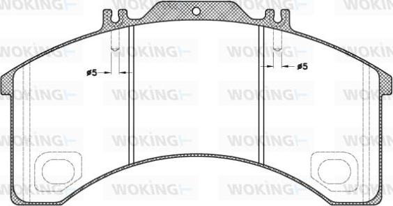 Woking JSA 5983.00 - Bremžu uzliku kompl., Disku bremzes ps1.lv