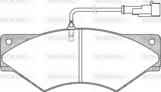 Woking JSA 5363.41 - Bremžu uzliku kompl., Disku bremzes ps1.lv