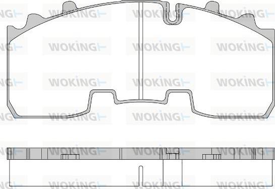 Woking JSA 14563.10 - Bremžu uzliku kompl., Disku bremzes ps1.lv