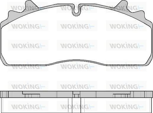 Woking JSA 16263.10 - Bremžu uzliku kompl., Disku bremzes ps1.lv