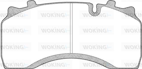 Woking JSA 11323.10 - Bremžu uzliku kompl., Disku bremzes ps1.lv