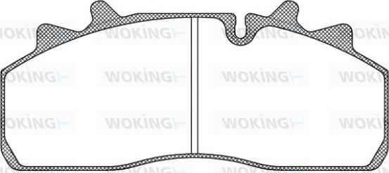 Woking JSA 13543.10 - Bremžu uzliku kompl., Disku bremzes ps1.lv