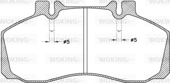 Woking JSA 3453.20 - Bremžu uzliku kompl., Disku bremzes ps1.lv