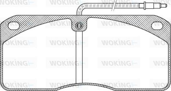 Woking JSA 3783.40 - Bremžu uzliku kompl., Disku bremzes ps1.lv