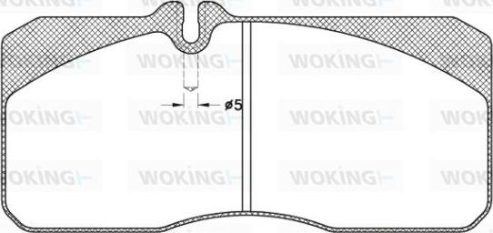 Woking JSA 3783.20 - Bremžu uzliku kompl., Disku bremzes ps1.lv