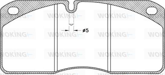 Woking JSA 3783.21 - Bremžu uzliku kompl., Disku bremzes ps1.lv