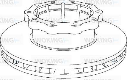 Woking NSA1048.20 - Bremžu diski ps1.lv