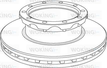 Woking NSA1062.20 - Bremžu diski ps1.lv