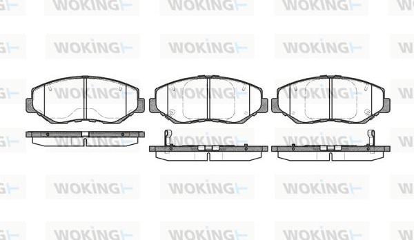 Woking P9993.00 - Bremžu uzliku kompl., Disku bremzes ps1.lv