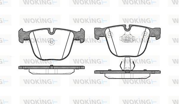 Woking P9923.00 - Bremžu uzliku kompl., Disku bremzes ps1.lv