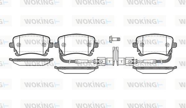 Woking P9973.02 - Bremžu uzliku kompl., Disku bremzes ps1.lv