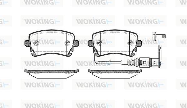 Woking P9973.11 - Bremžu uzliku kompl., Disku bremzes ps1.lv