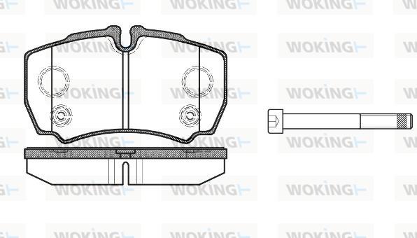 Woking P9493.10 - Bremžu uzliku kompl., Disku bremzes ps1.lv