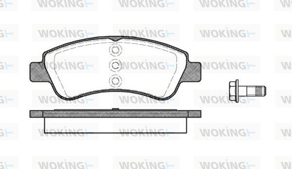 Woking P9403.20 - Bremžu uzliku kompl., Disku bremzes ps1.lv