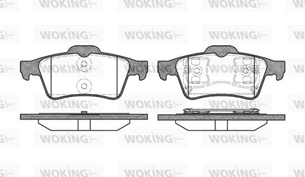 Woking P9423.00 - Bremžu uzliku kompl., Disku bremzes ps1.lv