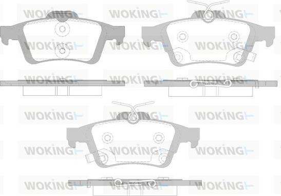 Woking P9423.12 - Bremžu uzliku kompl., Disku bremzes ps1.lv