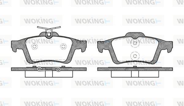 Woking P9423.30 - Bremžu uzliku kompl., Disku bremzes ps1.lv