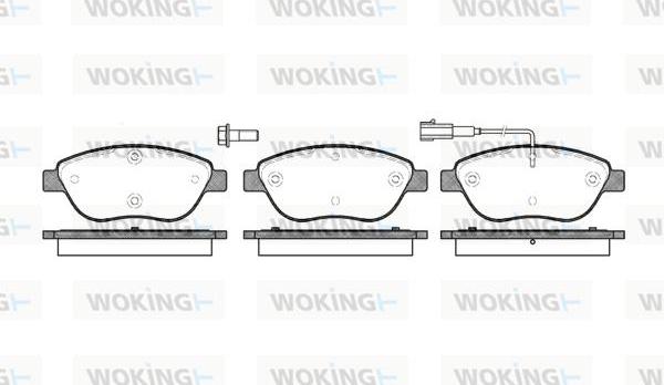 Woking P9593.01 - Bremžu uzliku kompl., Disku bremzes ps1.lv