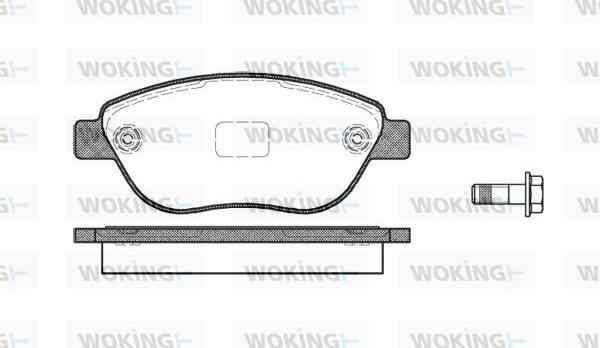 Woking P9593.10 - Bremžu uzliku kompl., Disku bremzes ps1.lv