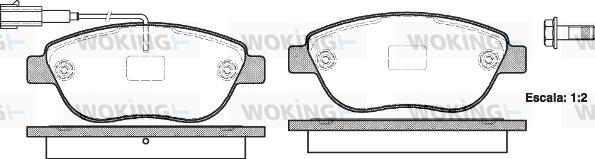 Woking P9593.11 - Bremžu uzliku kompl., Disku bremzes ps1.lv