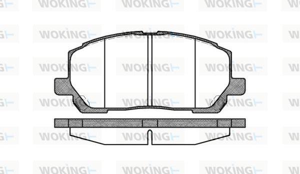 Woking P9553.00 - Bremžu uzliku kompl., Disku bremzes ps1.lv