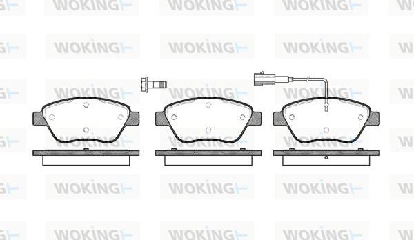 Woking P9583.01 - Bremžu uzliku kompl., Disku bremzes ps1.lv