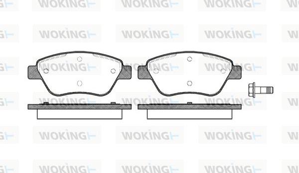 Woking P9583.10 - Bremžu uzliku kompl., Disku bremzes ps1.lv