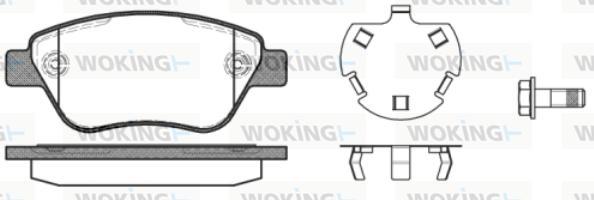 Woking P9583.30 - Bremžu uzliku kompl., Disku bremzes ps1.lv