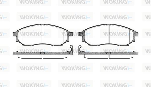 Woking P9523.14 - Bremžu uzliku kompl., Disku bremzes ps1.lv