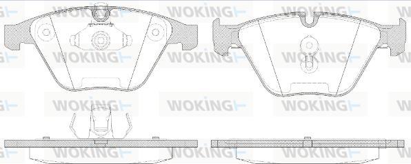 Woking P9573.50 - Bremžu uzliku kompl., Disku bremzes ps1.lv