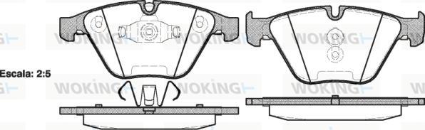 Woking P9573.10 - Bremžu uzliku kompl., Disku bremzes ps1.lv