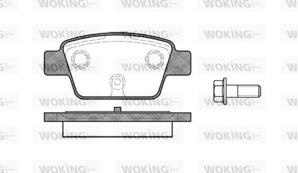 Woking P9613.00 - Bremžu uzliku kompl., Disku bremzes ps1.lv