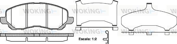 Woking P9043.31 - Bremžu uzliku kompl., Disku bremzes ps1.lv