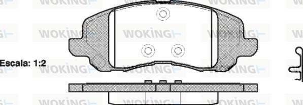 Woking P9043.20 - Bremžu uzliku kompl., Disku bremzes ps1.lv