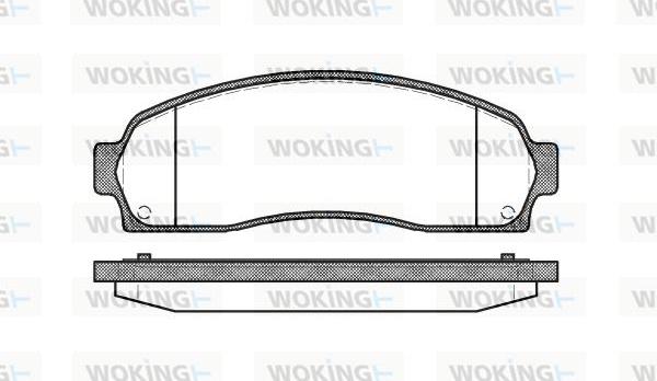 Woking P9053.00 - Bremžu uzliku kompl., Disku bremzes ps1.lv