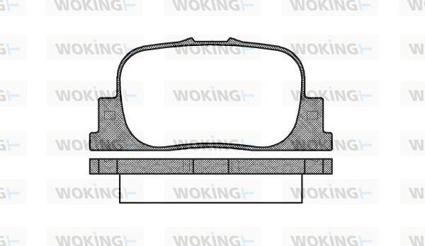 Woking P9013.00 - Bremžu uzliku kompl., Disku bremzes ps1.lv