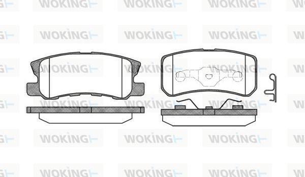 Woking P9033.02 - Bremžu uzliku kompl., Disku bremzes ps1.lv